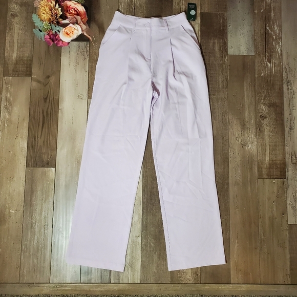 NWT Wild Fable Light Violet High-Rise Wide Leg Trousers Size 2 - Picture 5 of 16